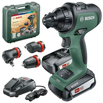Immagine di Bosch AdvancedDrill 18 Set Trapano a Batteria, Sistema da V, 2 3 accessori, in Valigetta