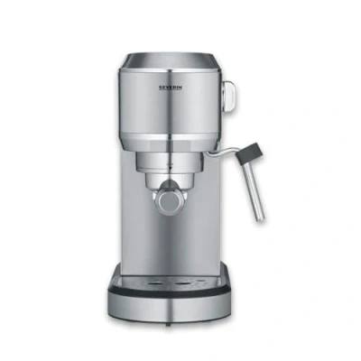 Immagine di Severin KA 5997 Macchina caffè a filtri Cromo (spazzolato), Nero 1350 W Con ugello schiumalatte
