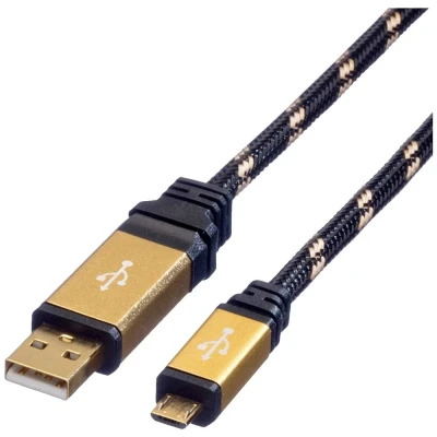 Immagine di Roline Cavo USB 2.0 Spina A, Micro B 1.80 m Multicolore Schermato 11.02.8820