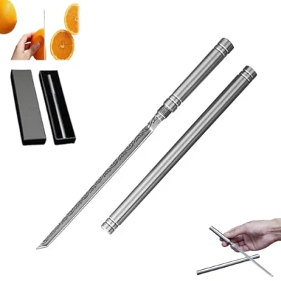 Immagine di Coltello Da Frutta Portatile Multiuso Per Esterni Con Fodero, Esterni, Utensili Cucina Portatili, Coltelli Ultra Affilati (1pcs)