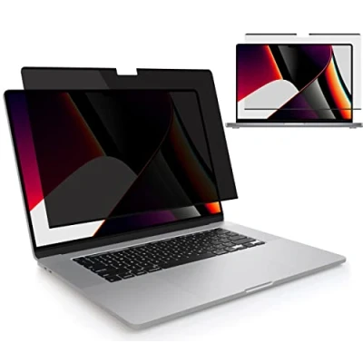 Immagine di MyGadget Pellicola Privacy per Apple MacBook Pro 16 [ Modello A2485 I A2780 A2991 ] 2021 Filtro Oscurante Magnetico Film Anti Spia