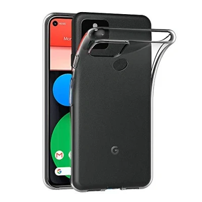 Immagine di AICEK Cover Compatible Google Pixel 5, 5 Silicone Case Molle di TPU Trasparente Sottile Custodia per (6.0 Pollici)
