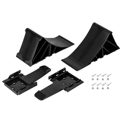 Immagine di AUTOLIGHT 24 Set di 2 cunei per rondelle con supporto e fissaggio, rimorchi roulotte fino a 1,6 tonnellate
