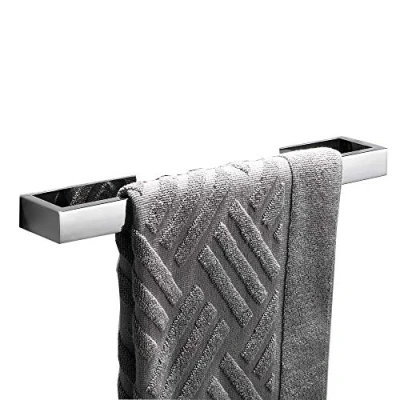 Immagine di Celbon Bagno Portasciugamani 40CM Autoadesivo Per Porta Salviette in Acciaio Inossidabile Asciugamano (Cromo)