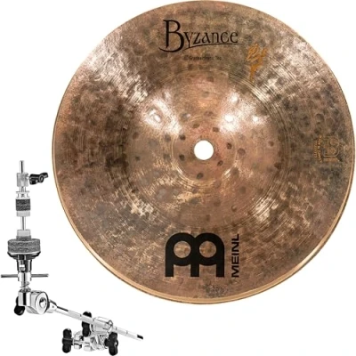 Immagine di Meinl Cymbals Artist Concept Models Benny Greb Piatti Crasher Hats 8 pollici (20,32cm) Trash Stack per Batteria Bronzo B20, Finitura Scura (AC 8CRASHER)