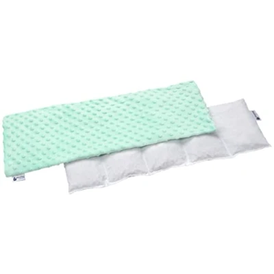 Immagine di Medi Partners Cuscino Termico noccioli ciliegio 60x20cm 800g Minky 5 Camere Grande Terapia del freddo Federa sfoderabile (Rosa Chiaro)