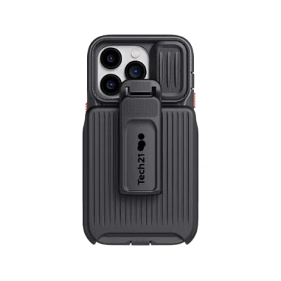 Immagine di tech21 Custodia per iPhone 14 Pro Evo Max compatibile con MagSafe, resistente, antiurto e robusta, fondina protezione multi goccia FlexShock da 6 m, nero