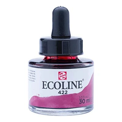 Immagine di Ecoline Liquid Watercolor 30ml Pipette Jar Reddish Brown (11254221)