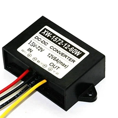 Immagine di XUPHINX Convertitore Step Down da 15 72V a 12V DC, regolatore Adattatore variatore di Tensione Alimentatore Buck 5A 60W DC