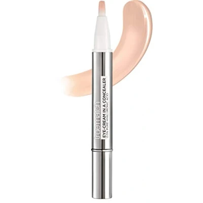 Immagine di L&#039;Oréal Paris Cura degli occhi correttore, penna di copertura contro occhiaie, con acido ialuronico e vitamina C, Perfect Match, 1 2R Rosa Porcelain, 2 ml