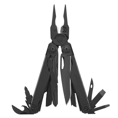 Immagine di LEATHERMAN Surge Attrezzo Multifunzione Tascabile di Alta Qualità Con 21 Pratici Strumenti Multiattrezzo Base per Fai da Te, Attività Outdoor e Campeggio Fodero MOLLE Nero