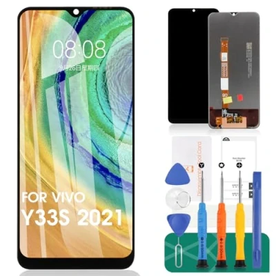 Immagine di Per Vivo Y33S 2021 Display LCD Sostituzione Dello Schermo Touch Screen V2109 Kit di Riparazione Digitalizzatore (Nero, Senza Cornice)