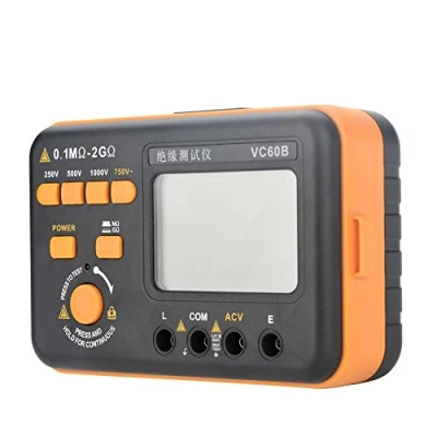 Immagine di VC60B LCD Digital Megaohmmeter Tester di resistenza isolamento MegOhm Meter 200MΩ / 2GΩ