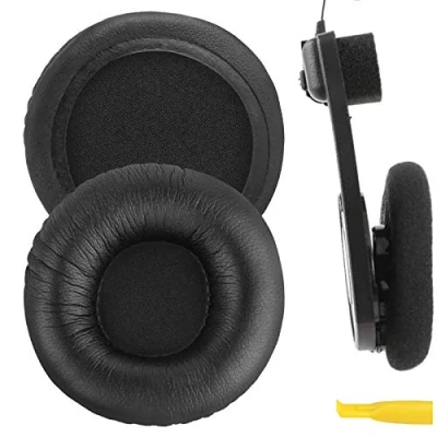 Immagine di GEEKRIA QuickFit cuscinetti di ricambio in pelle proteica per cuffie KOSS Porta Pro PP, KSC35, KSC75, KSC55, KSC50, KSC 10, KTX PRO1, KTX8, PTX6, (nero)
