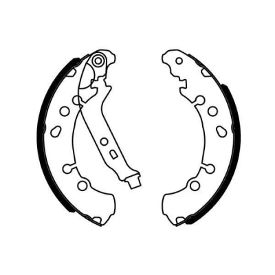 Immagine di TEXTAR 91075000 Ganasce freno 203 38 con leva a mano senza accessori regolazione manuale TOYOTA: Yaris II Hatchback, III Hatchback
