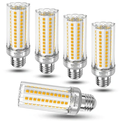 Immagine di 16W Lampadina LED E27, Equivalenti a 120W 150W Lampada Alogena, Luce Bianca Calda 3000K 1900LM, Edison Mais Candelabro, Alta luminosità e Risparmio Energetico Non Dimmerabile, 5 Pezzi