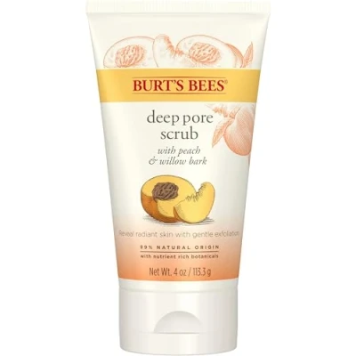 Immagine di Burt&#039;s Bees Peach &amp; Willow Bark Deep Pore Scrub
