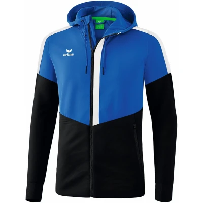 Immagine di Erima Squad Giacca da Allenamento con Cappuccio, Uomo, Multicolore (New Royal/Nero/Bianco), 3XL