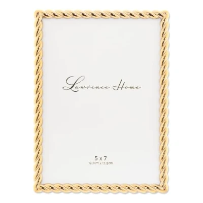 Immagine di Lawrence Frames Design a Corda Struttura in Metallo, Oro, 5x7