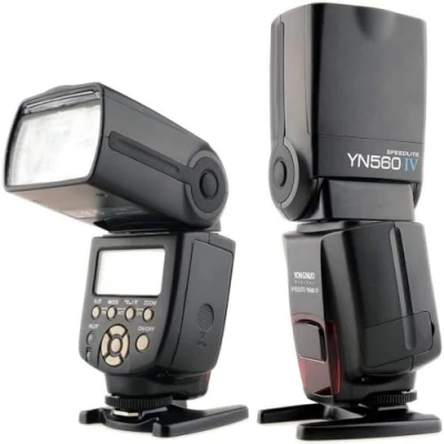 Immagine di YongNuo YN560 IV YN 560IV, flash wireless Speedlite, Master + Slave sistema a grilletto integrato, per Canon, Nikon, Pentax, Olympus, Fujifilm, Panasonic e altre fotocamere digitali