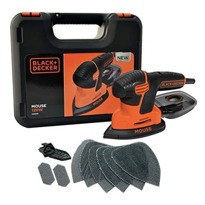 Immagine di BLACK+DECKER KA2500K Levigatrice Multifunzione Mouse, Velocità 14.000 Giri/Min, 120 W