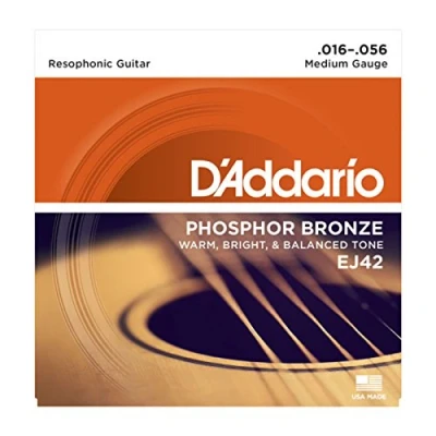 Immagine di D&#039;Addario Corde Chitarra Acustica per EJ42 Set EJ Phosphor BRZ RND WND, 16 56