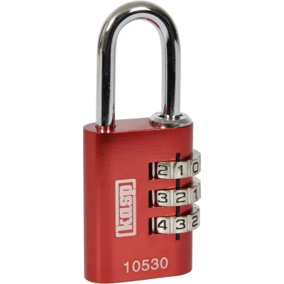 Immagine di Kasp K10530REDD Lucchetti a combinazione, alluminio, 30 mm, rossi