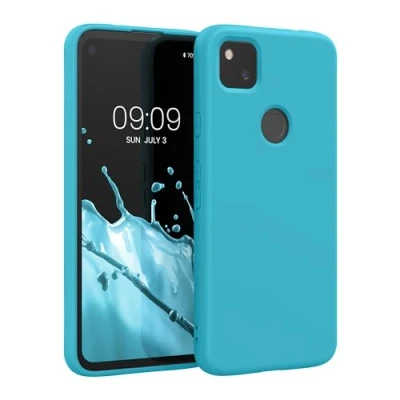 Immagine di kwmobile Custodia Compatibile con Google Pixel 4a Cover Back Case per Smartphone in Silicone TPU Protezione Gommata ghiaccio freddo