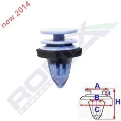 Immagine di ROMIX C60668 Clip MERCEDES BENZ: Classe A, C Sedan