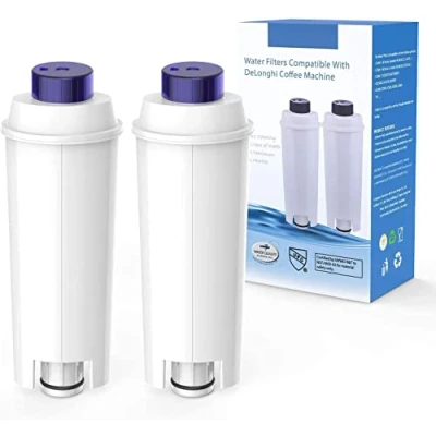 Immagine di Aihomego Filtro Macchina da Caffè per DLSC002 con Addolcitore a Carboni Attivi, Acqua Compatibile ECAM, Esam, ETAM, BCO, EC. (Confezione 2) (HMG002)
