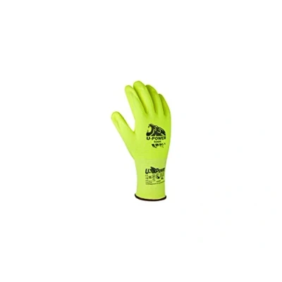 Immagine di U Power Icon Guanti Da Lavoro Antifortunistica Supporto Nylon Spandex Elasticizzato Spalmatura Nitrile Sabbiato Touchscreen Protezione Rischi Meccanici Termici Verde 10/XL 12 Pz