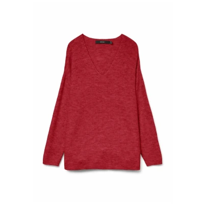 Immagine di Vero Moda Vmcrewlefile V NECK Maglione, Donna, Taglia: XS, Navy blazer melange
