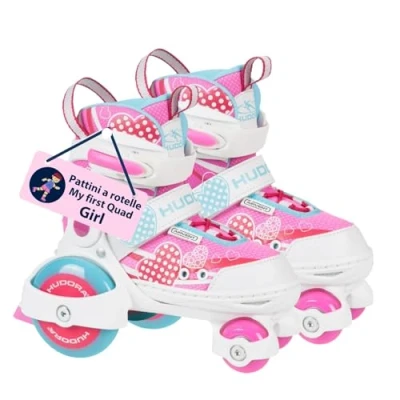 Immagine di HUDORA pattini a rotelle My First Quad in diverse misure e colori di qualità per bambini fino 20kg regolabili sicuri con grandi iniziare