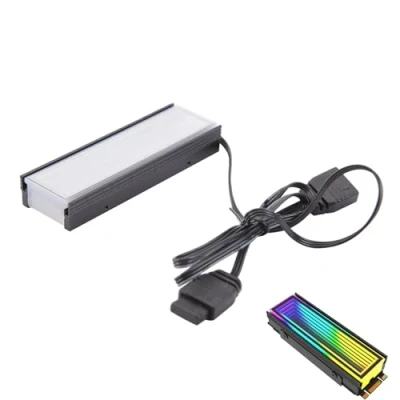Immagine di Jevina Computer di sincronizzazione ARGB 5V 2280 SSD M2 Radiatore PC RGB M.2 Nvme Dissipatore Unità A stato Raffreddamento Radiato
