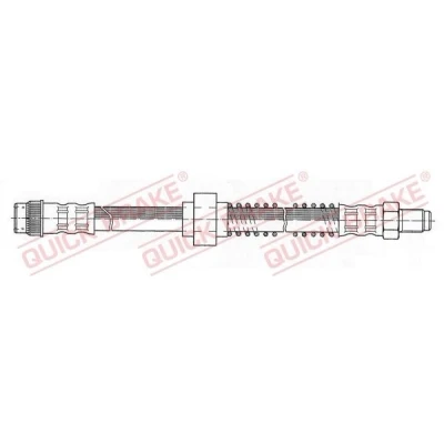 Immagine di QUICK BRAKE 32.993 Tubi Freno 340mm M10x1 con filettatura interna, esterna RENAULT: Kangoo I, I Express