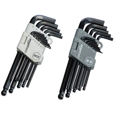 Immagine di Amazon Basics Set di chiavi a brugola con testa sferica, 26 pezzi