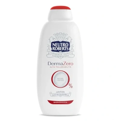 Immagine di Neutro Roberts Bagnoschiuma Corpo Dermazero Ipoallergenico, Ottimo per Pelli Delicate e Sensibili, Privo di Sapone Coloranti, Adatto a Uso Quotidiano l&#039;Igiene dei Bambini, Flacone da 600 ml