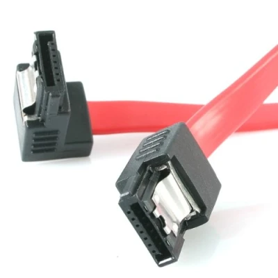 Immagine di StarTech.com Cavo SATA a ad Angolo retto Serial ATA (LSATA12RA1), Rosso
