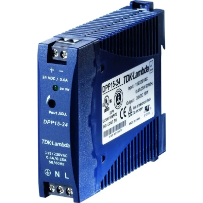 Immagine di TDK Lambda DPP15 24 Alimentatore per guida DIN V/DC 0.63 A 15 W Num. uscite:1 x Contenuto 1 pz.