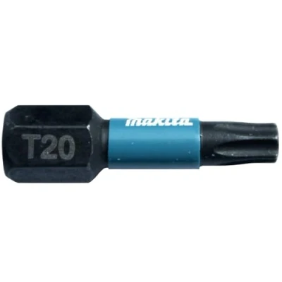 Immagine di Makita, Chiave a bussola, T Bit 20 lunghezza 25 mm, 2 pezzi (Presa esagonale TX M20)