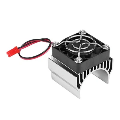 Immagine di Dissipatore di calore per motori RC con ventola raffreddamento Motore 540/550/3650 Modello veicolo elettrico 1/10(argento)
