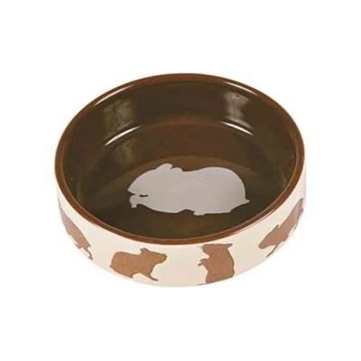 Immagine di Trixie TX 60733 Ciotola in Ceramica per Rabbit 250 ml, 11 cm, Multicolore, il colore può variare
