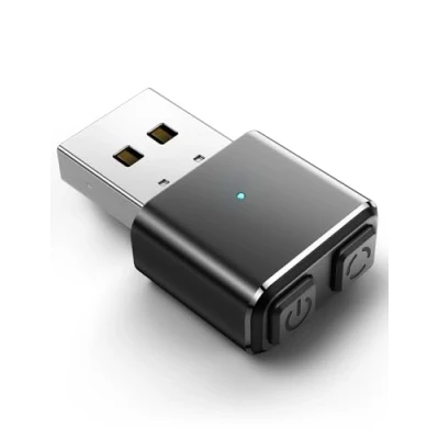 Immagine di mouse jiggler in metallo non rilevabile, tiene sveglio computer/laptop, USB Mover con pulsante di commutazione, automatico 3 modalità jiggler, senza driver, plug and play