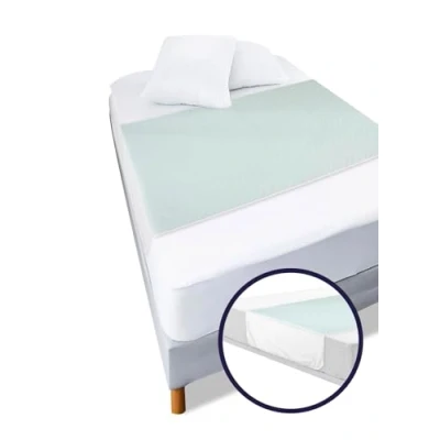 Immagine di KMINA Traverse Letto Anziani Lavabili 5 Strati (x1 unità, 135x75 cm), Traversa Singolo, Protezione per Pipi, Salvaletto Assorbenti Made in Europe