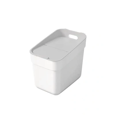 Immagine di Curver Keter Pattumiera da 20 Litri per la Raccolta Differenziata Ready To Collect, con Supporto a Parete, Ideale Cucina, 100% Riciclato, Bianco