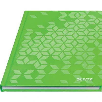 Immagine di Leitz WOW Quaderno a Righe per Appunti con Copertina Rigida, Formato A5, 160 Pagine, Carta 90 gr/mq Certificata FSC, Verde, 46271054