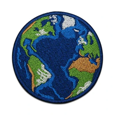 Immagine di Globo Terrestre Toppa termoadesiva per la sensibilizzazione alla salvaguardia dell’ambiente e alle tematiche ambientali ed ecologiche di tutela della natura del clima