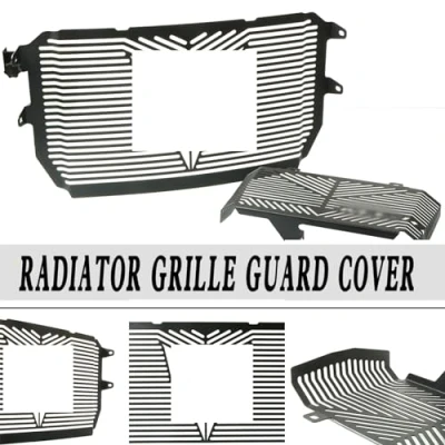 Immagine di MZ STORE Motociclo Dell&#039;acciaio Inossidabile Copertura della Griglia del Radiatore &amp; Guardia Kit Olio per MT 10 MT10 2016 2017 2018 2019 2020 2021 2022 2023