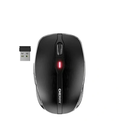Immagine di Mouse Cherry MW 8C Advanced (JW 8100) ergonomisch optisch 6 Tasten kabellos 2.4 GHz, Bluetooth 4.0 kabelloser Empfänger (USB)