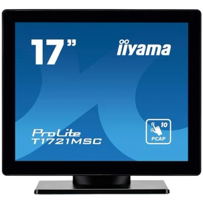 Immagine di Iiyama ProLite T1721MSC B2 Monitor touch screen ERP: E (A G) 43.2 cm (17 pollici) 1280 x 1024 Pixel 5:4 5 ms VGA, HDMI ™, Audio Line out, USB IPS LED